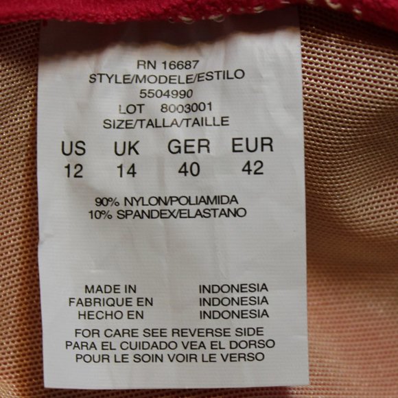 NWT Swim Solutions Flyaway Twist-Front Swimdress - Picture 6 of 6